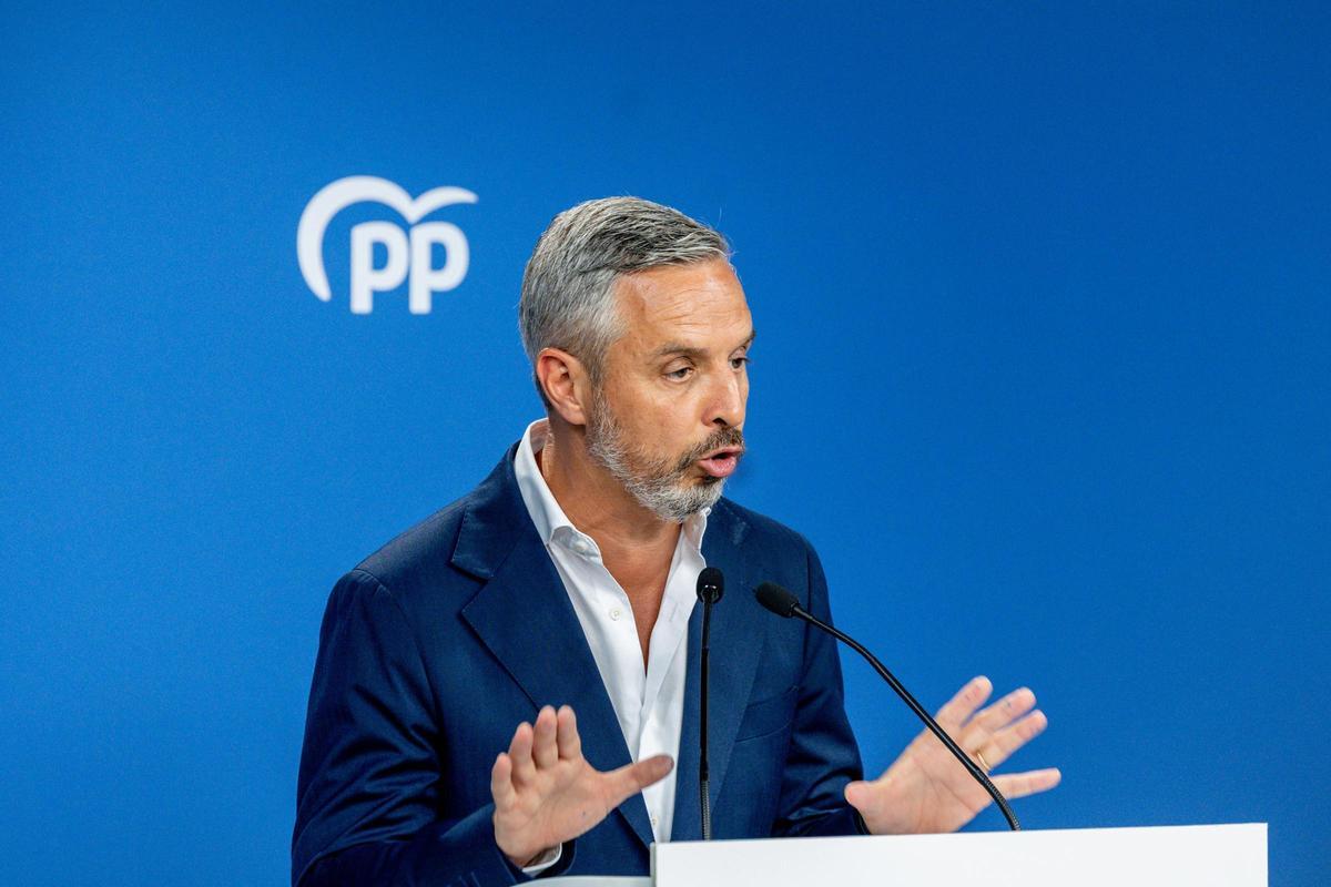 El vicesecretario de Hacienda, Vivienda e Infraestructuras del PP, Juan Bravo.