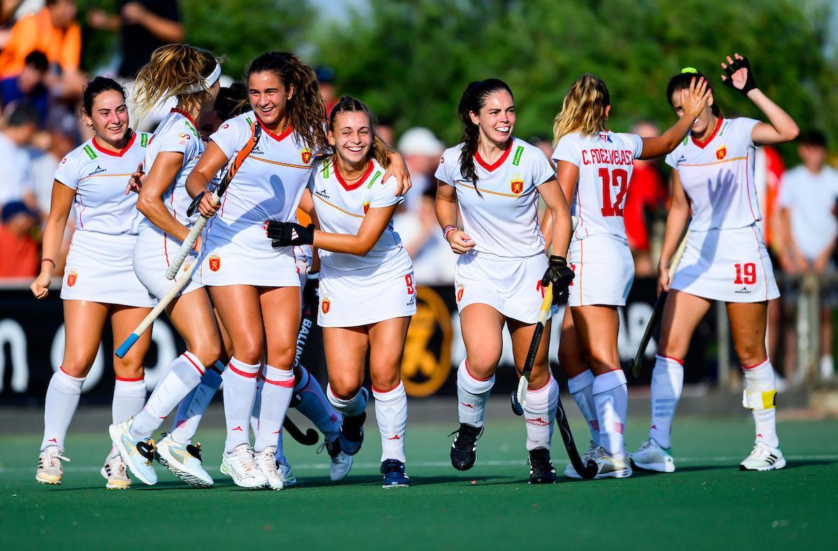 La selección española femenina, subcampeona en el EuroHockey Sub-21.
