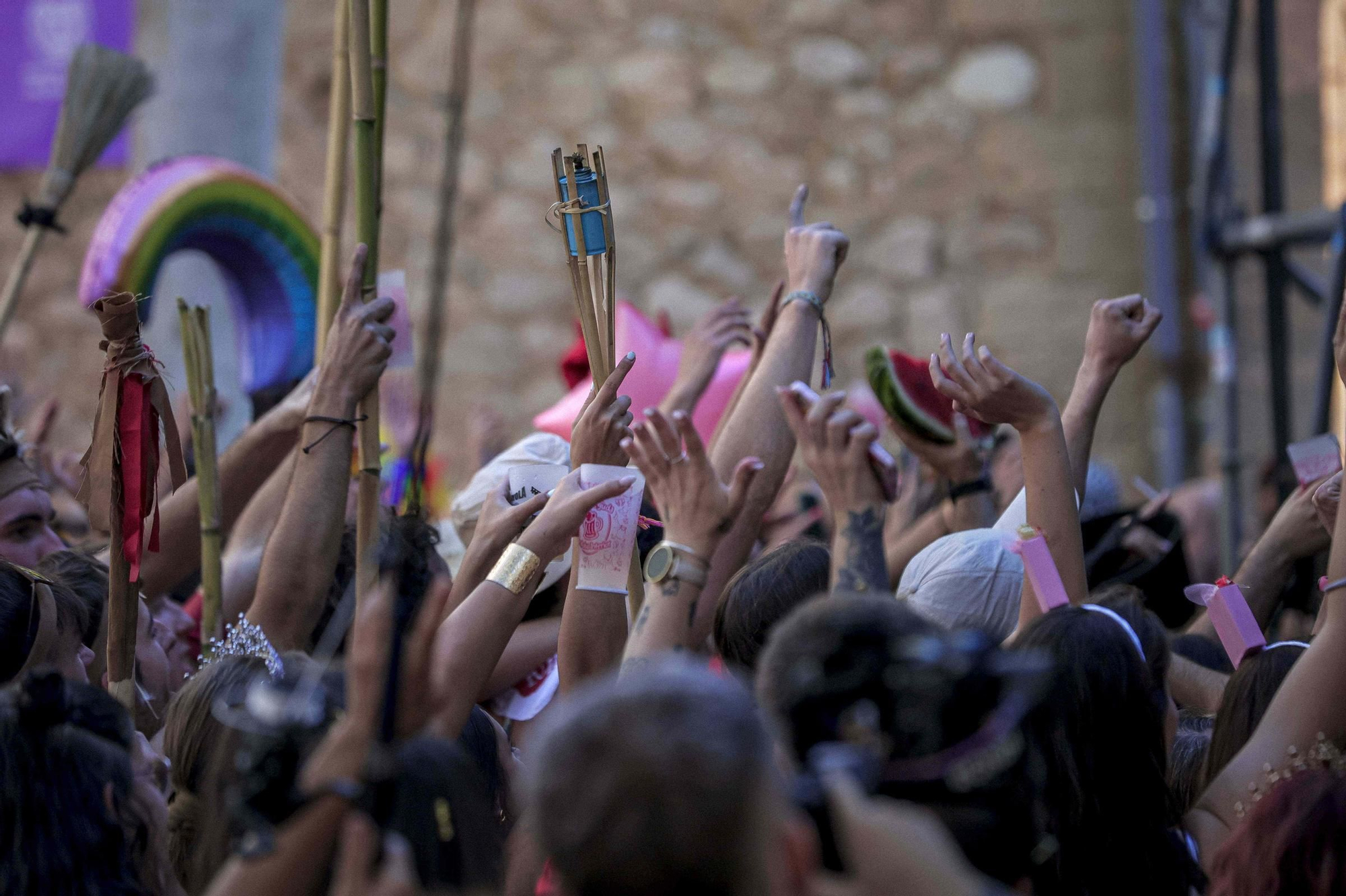 Así ha vivido Bunyola la 'Correguda en roba interior'