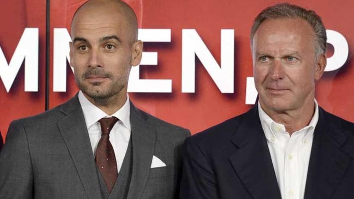 Rummenigge y Guardiola mantienen una buena sintonía