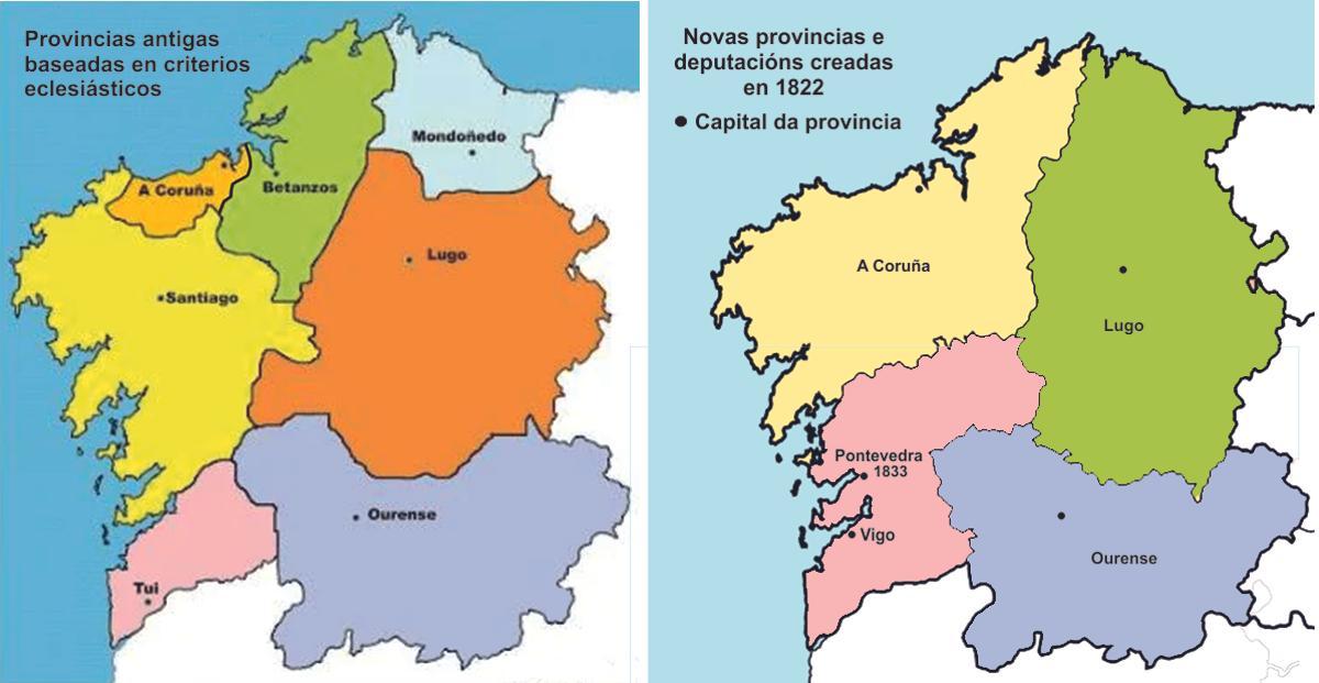 Antigas e novas provincias