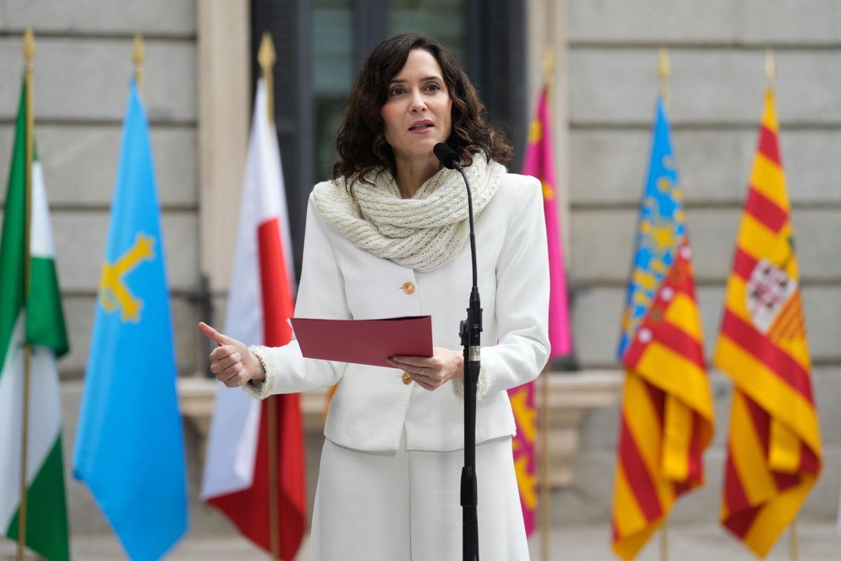 La presidenta de la Comunidad de Madrid, Isabel Díaz Ayuso.