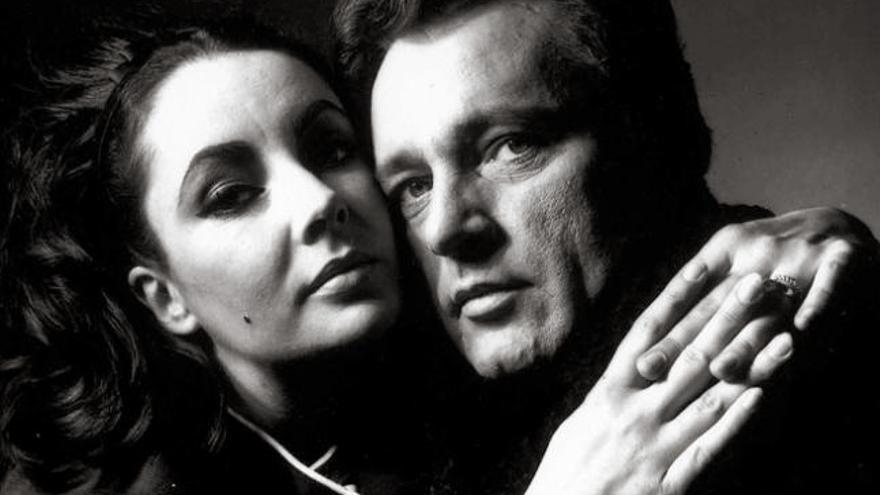 Imagen de Bern Stern con Liz Taylor.