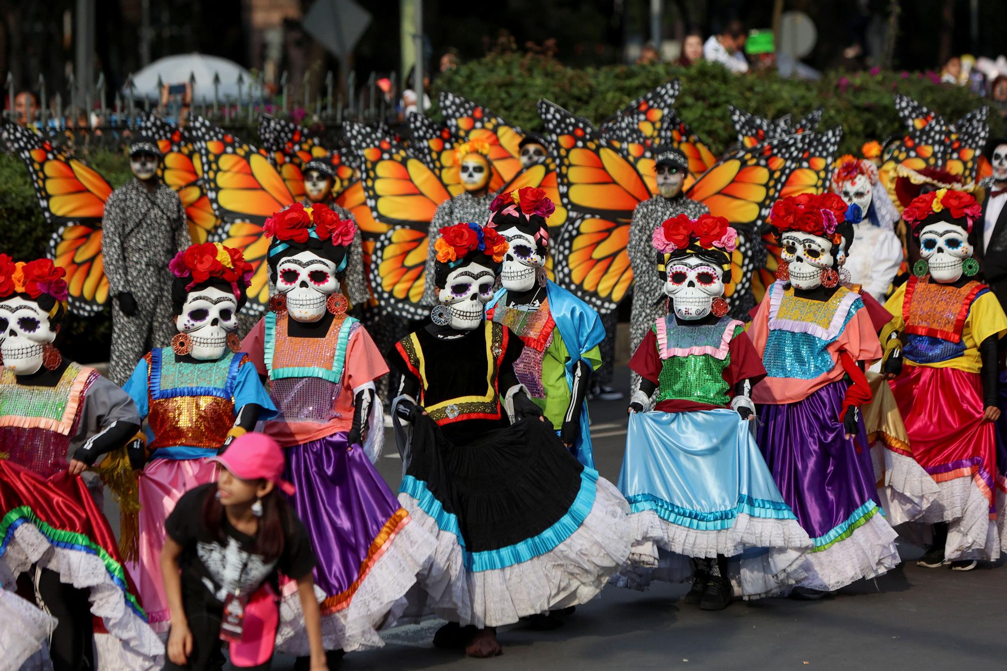 Day of the Dead parade in Mexico City