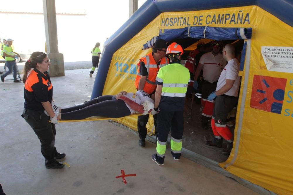 Simulacro de atropello múltiple en el campus de Cartagena de la UCAM