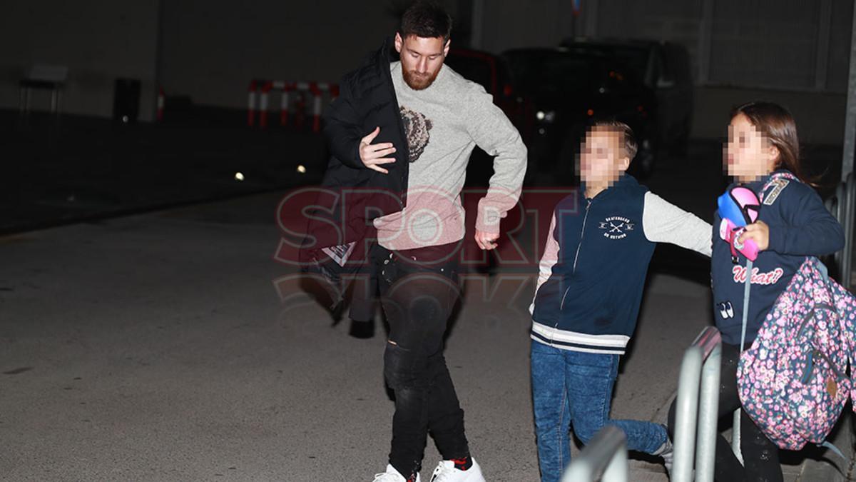 Messi viajó en un jet privado junto con su hermano Rodrigo y sus hijos