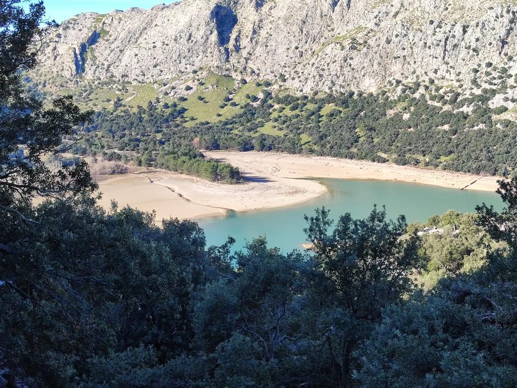 Así está el embalse de Gorg Blau en pleno mes de diciembre