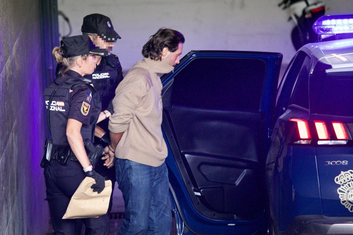 El violador de la mota del río, cuando fue puesto a disposición judicial tras su arresto.