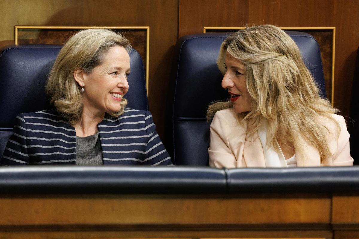 Nadia Calviño y Yolanda Díaz.