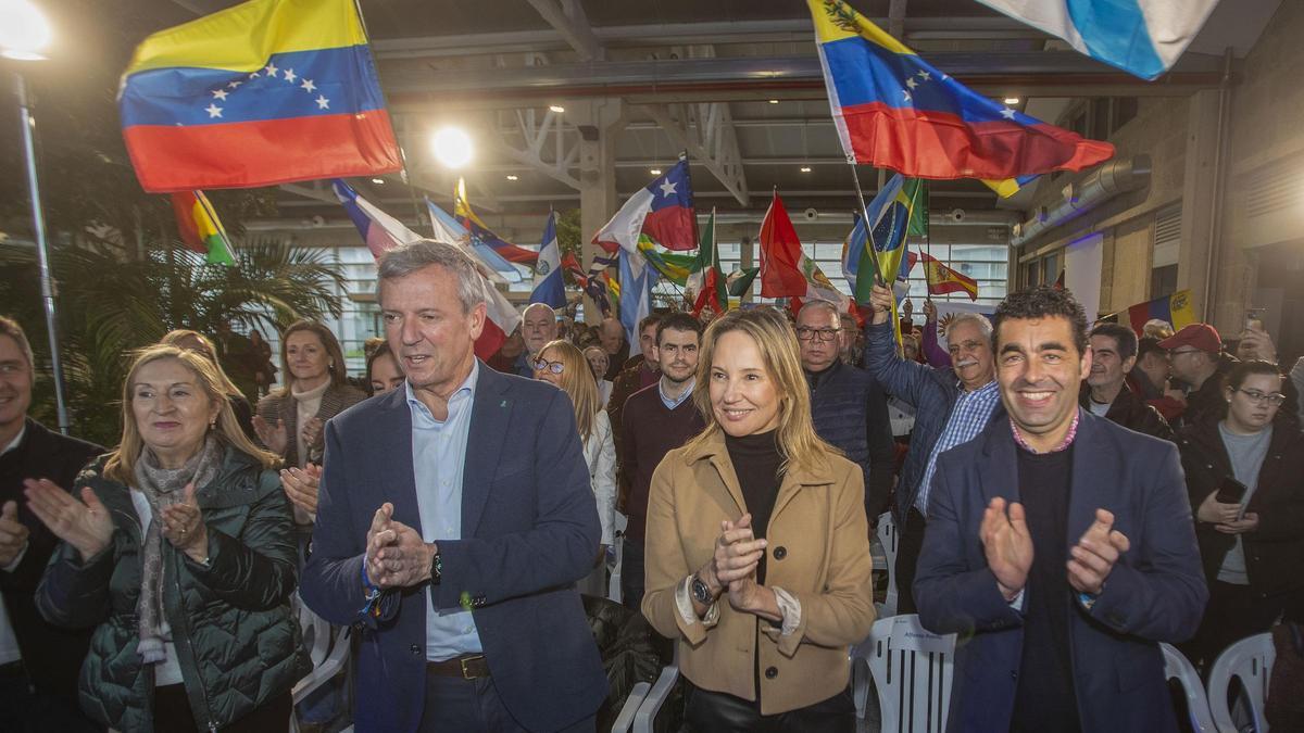 Ana Pastor, Alfonso Rueda, Marta Fernández-Tapias y Luís López en el acto de ayer en Vigo