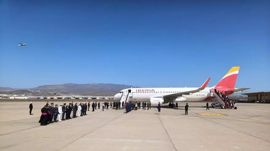 El papa León XIV aterriza en Gran Canaria