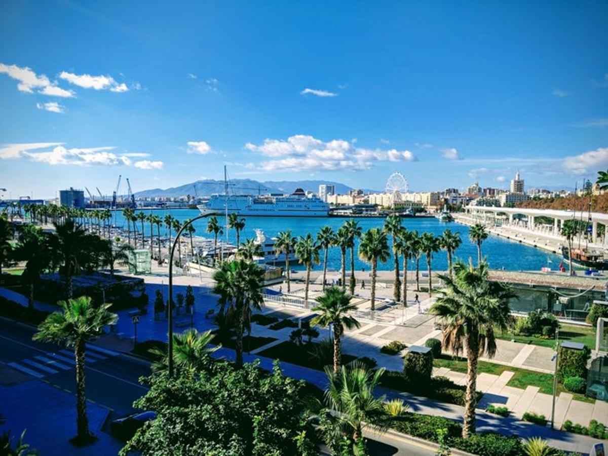 Vista tomada por Bernardo Quintero desde la azotea de la antigua sede del Gobierno Militar de Málaga.