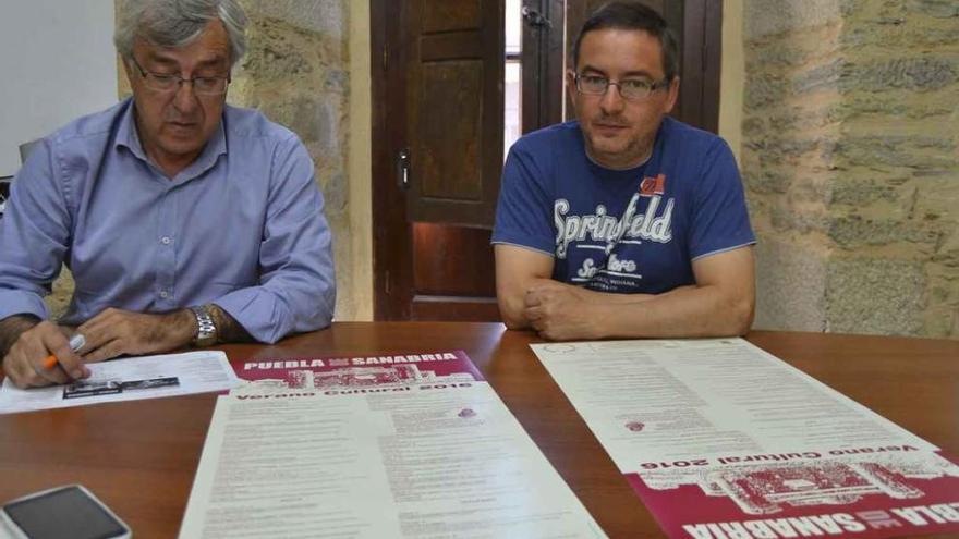 José Fernández Blanco y Pedro Castronuño presentan el programa cultural del verano de Puebla .