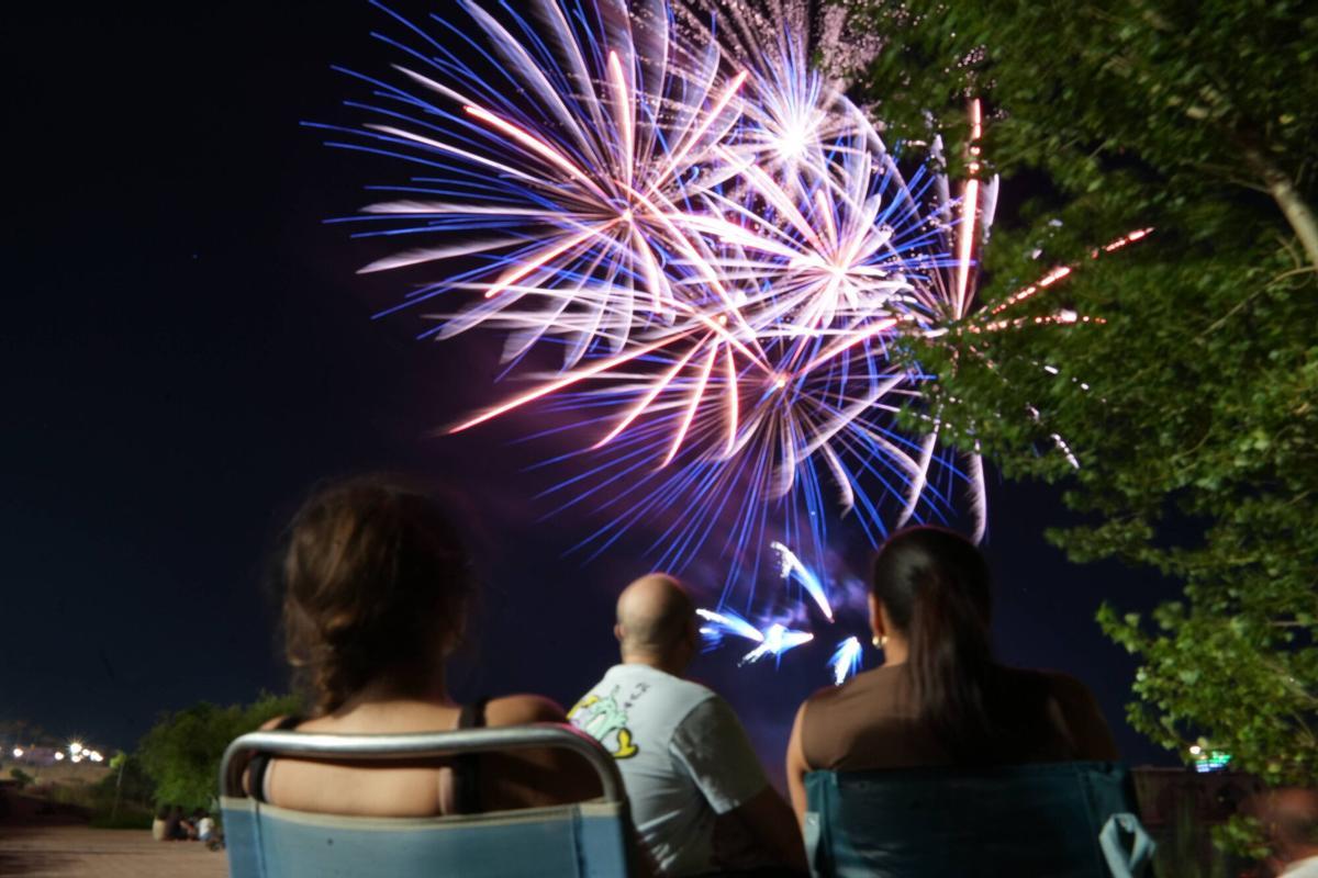 Las imágenes de los fuegos artificiales de Badajoz