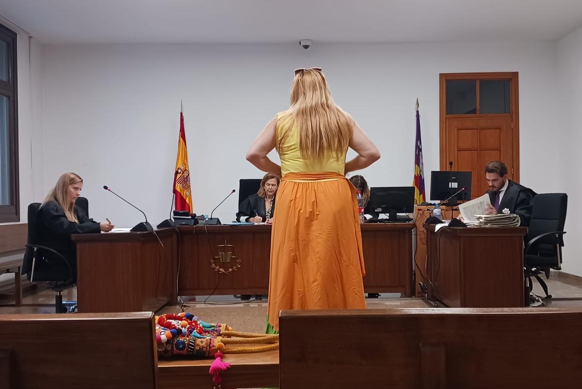 La vecina de Palma acusada, hoy durante el juicio por delito electoral.