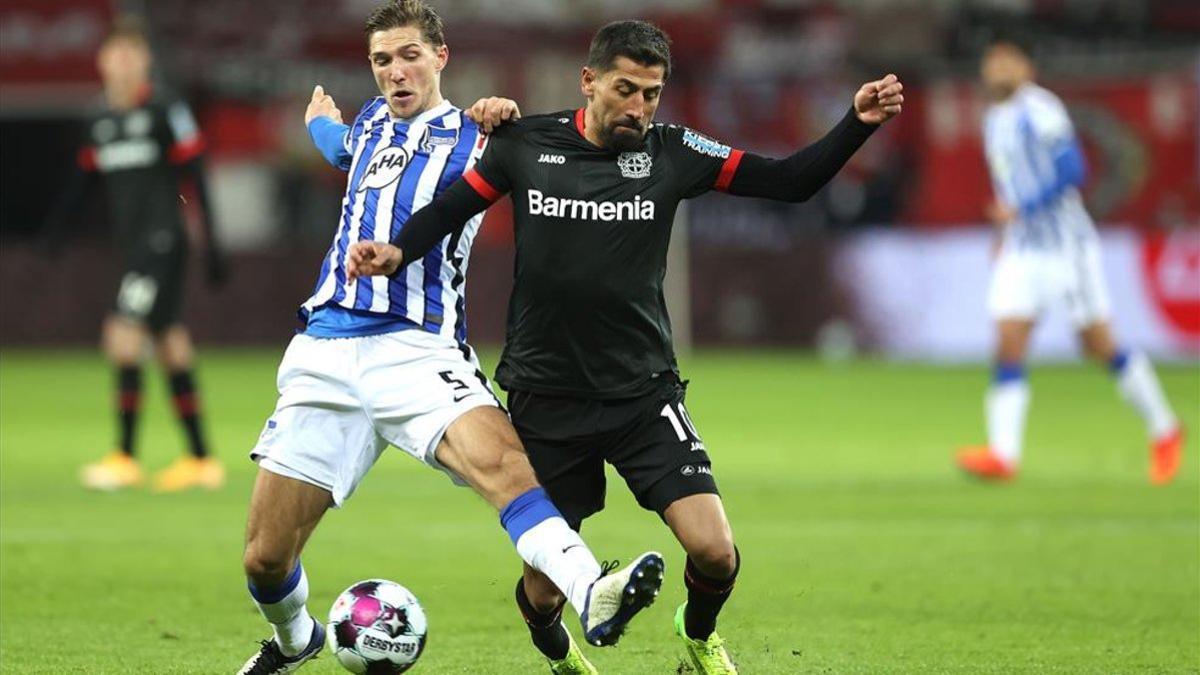 Leverkusen y Hertha no pasan del 0-0.