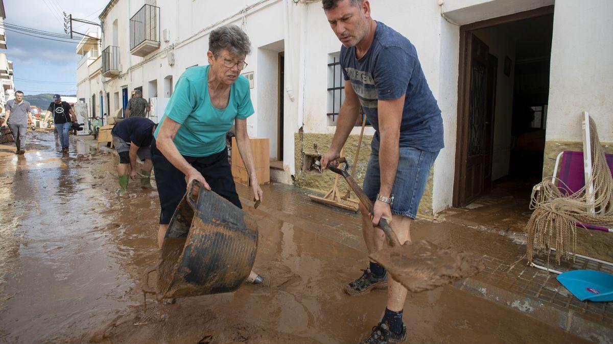 Inundaciones en la zona de Alcanar.