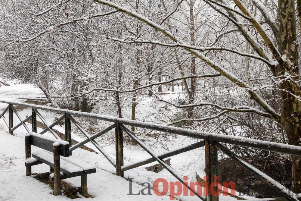 Nieve en las Fuentes del Marqués de Caravaca