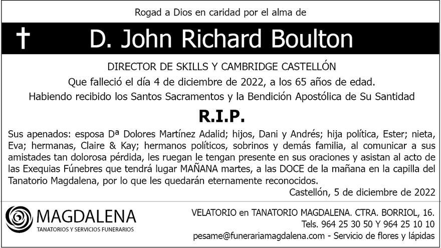 D. John Richard Boulton