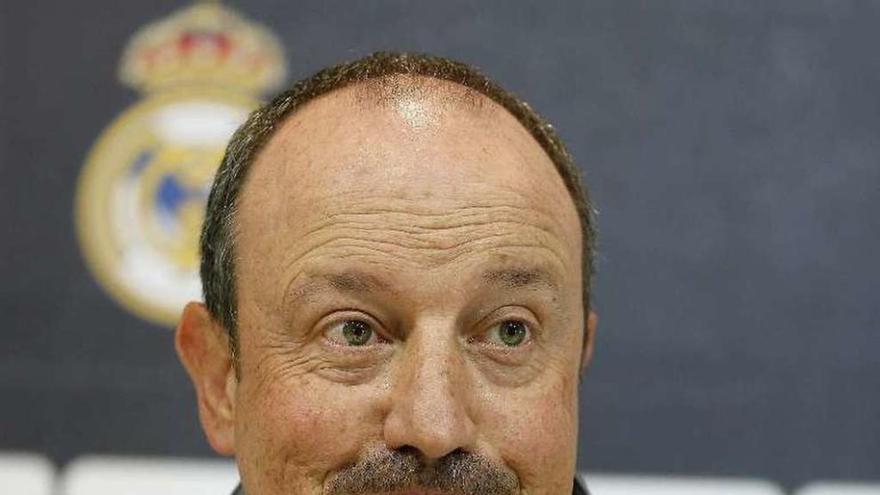 Rafa Benítez, ayer en rueda de prensa.