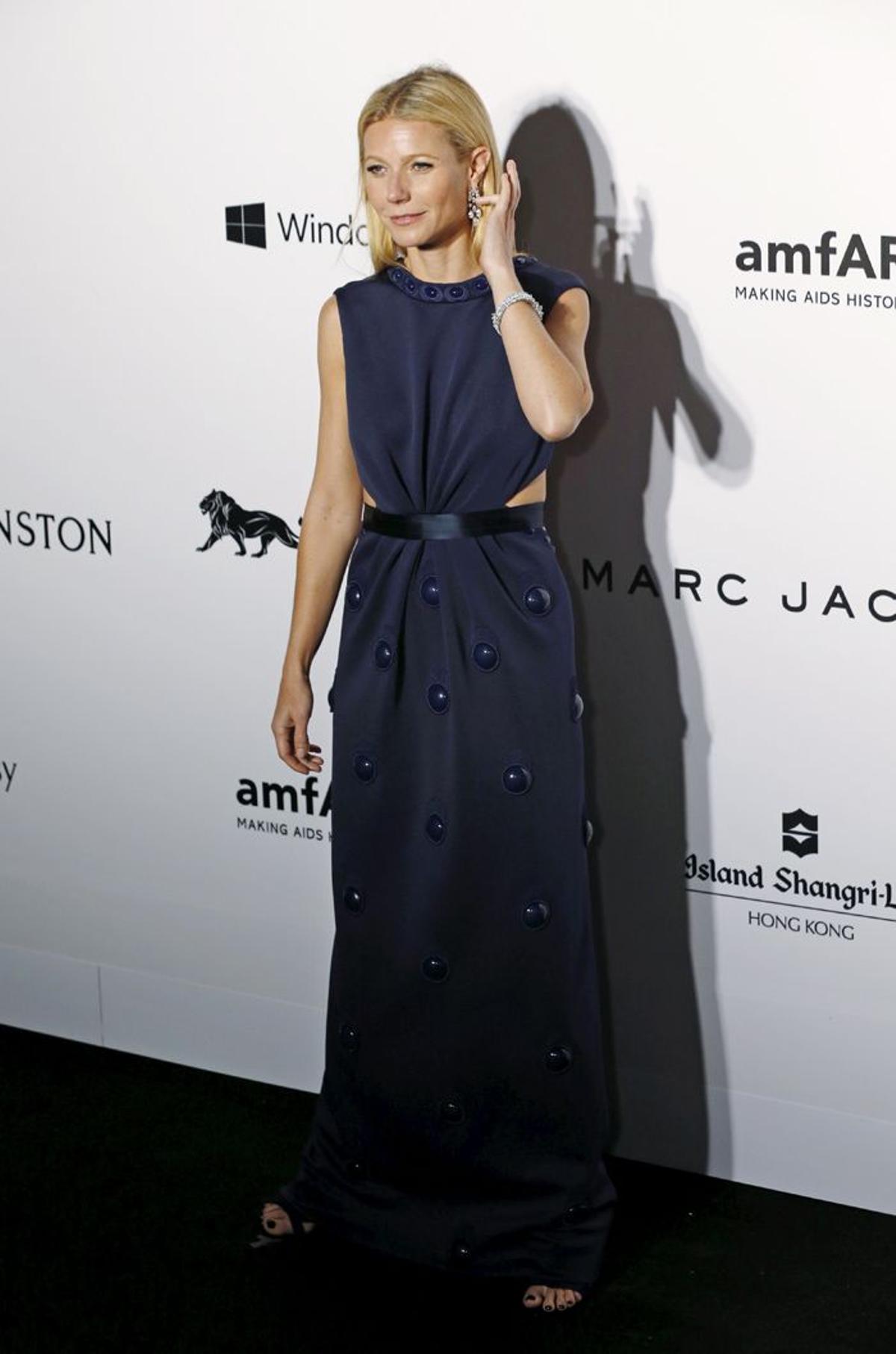 Gwyneth Paltrow en la gala amfAR en Hong Kong