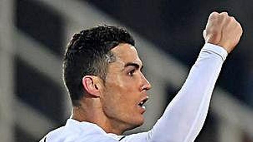 Cristiano Ronaldo celebra el gol