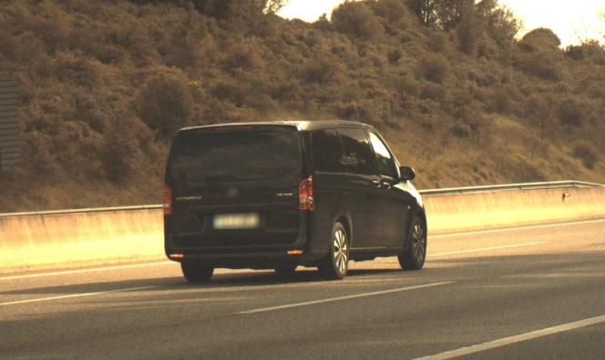 Vehículo superando la velocidad permitida en la AP-7