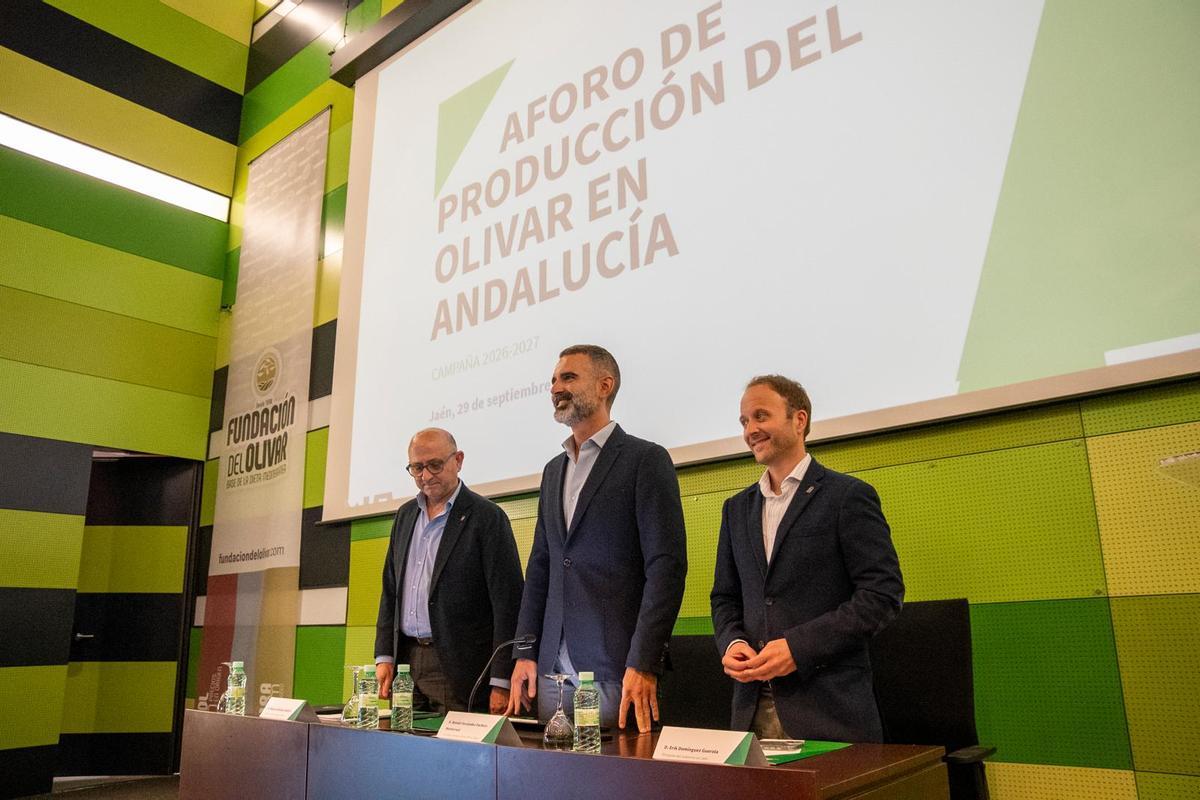 Presentación del aforo del olivar para la campaña 2026-2027, estemartes en Jaén.