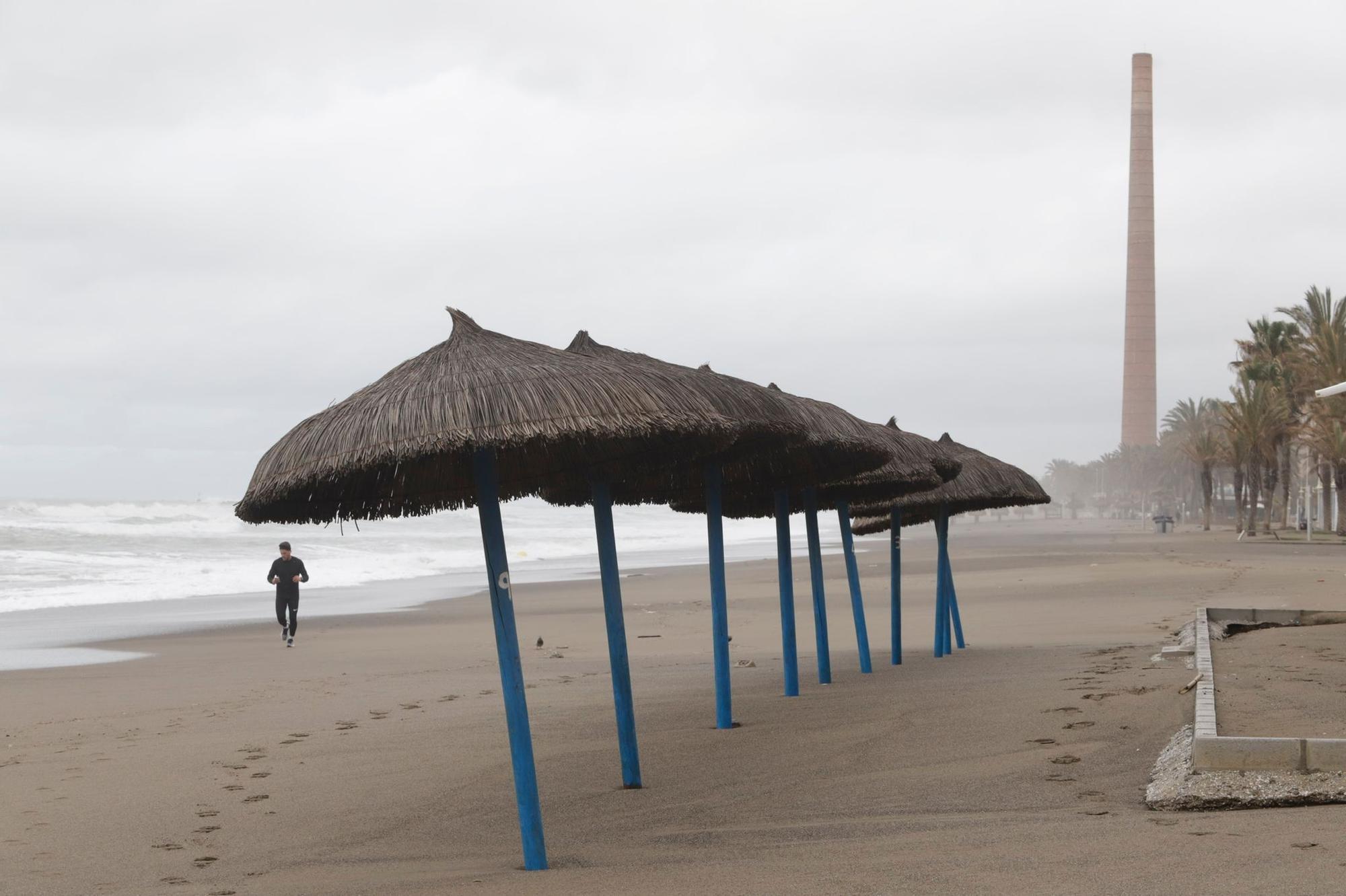 Daños por el temporal en Málaga