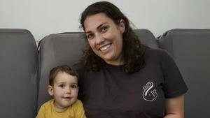 La Laura i el petit Arnau.