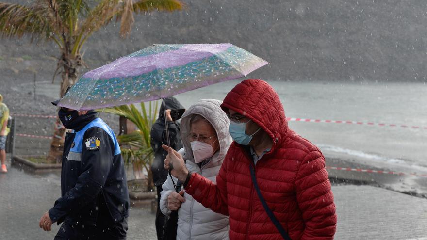 Nueva jornada de lluvias en Gran Canaria por el paso de la borrasca &#039;Filomena&#039;