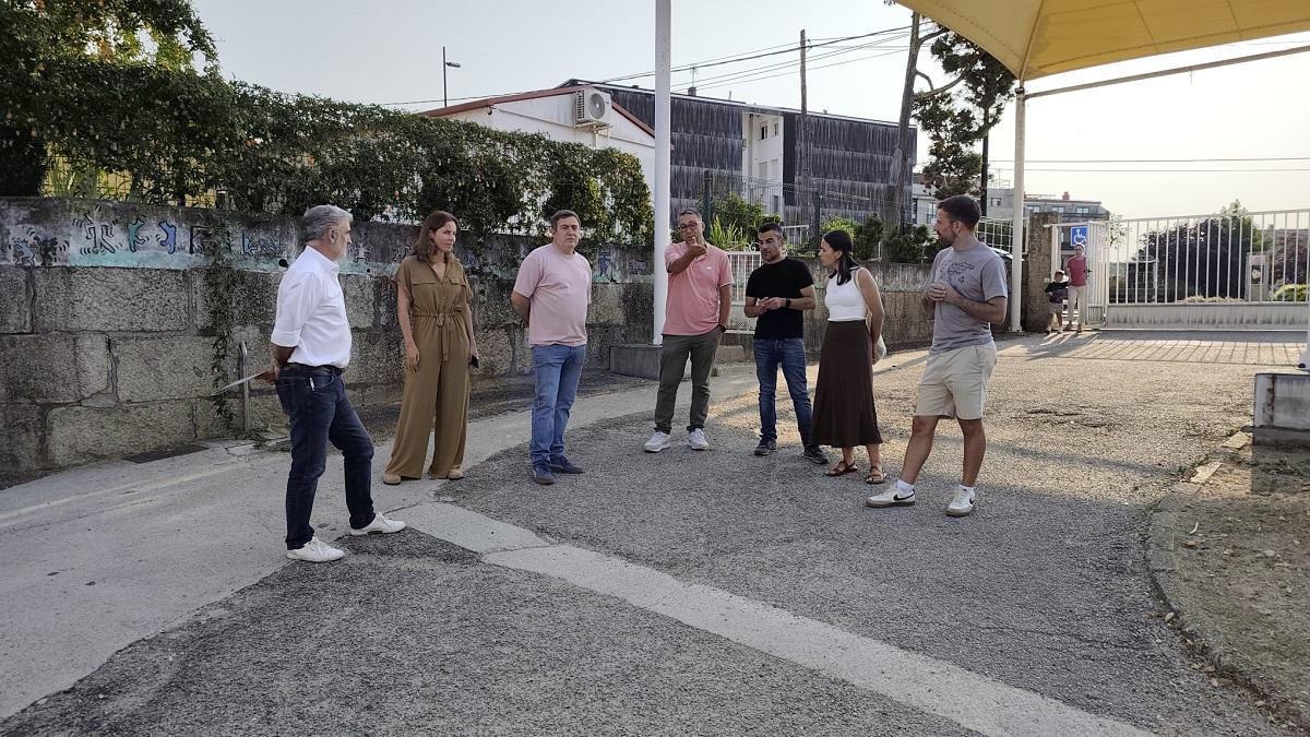 Supervisión de la zona de la actuación, en Salceda.