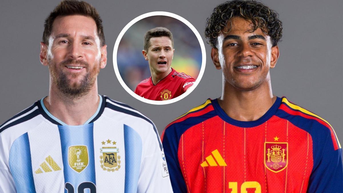 Ander Herrera compara a Messi y Lamine