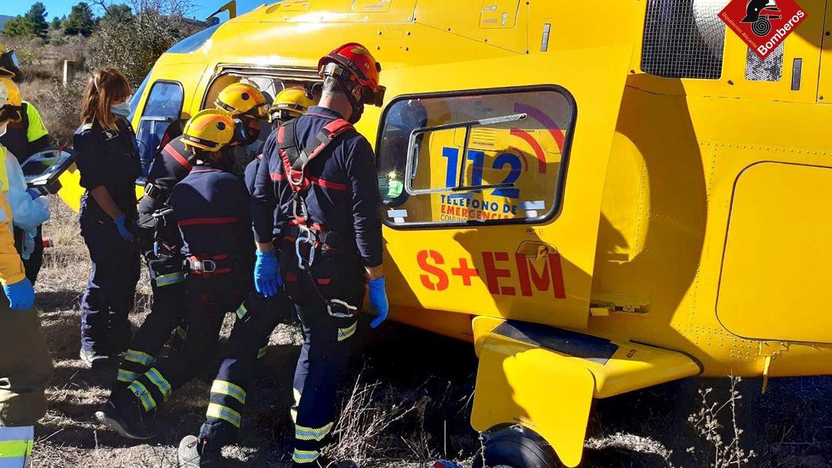 Dos heridos en un accidente de tráfico en Benifallim