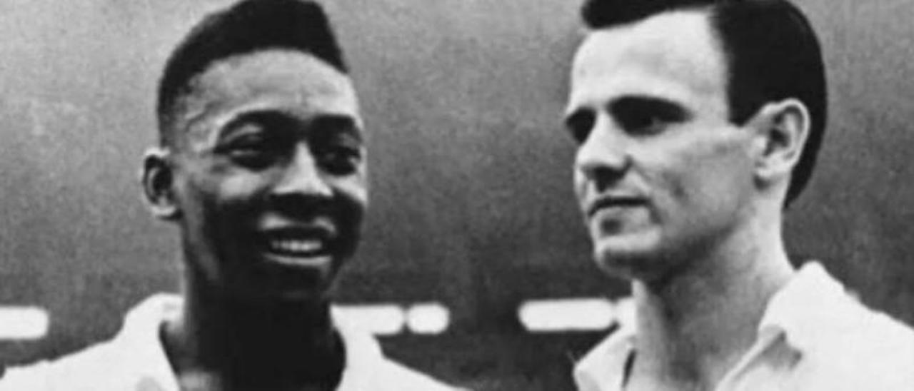 Pelé, con Pepe en el Santos.