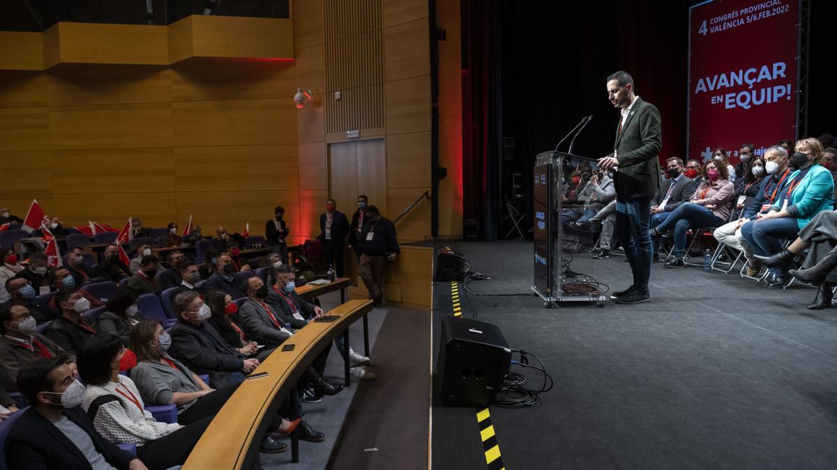 Bielsa se estrena como nuevo líder del PSPV en la provincia de Valencia.