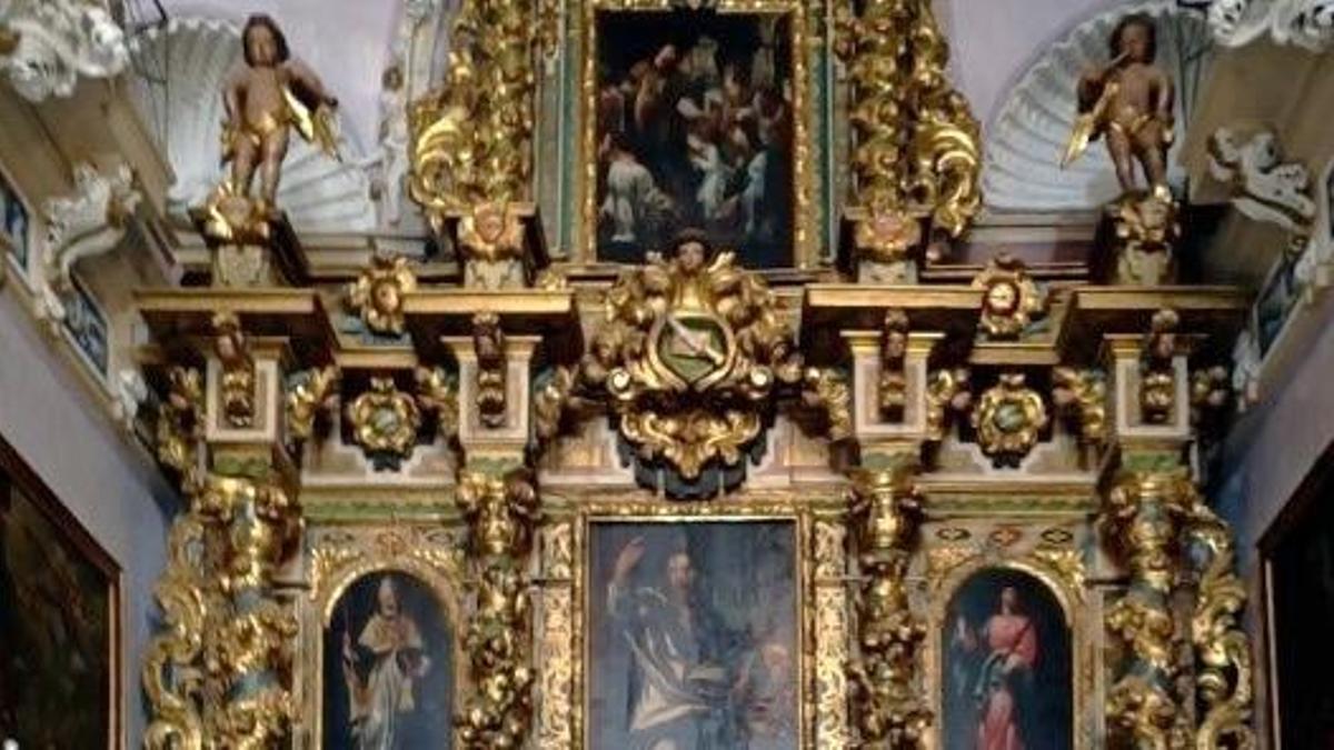 Retablo de la iglesia de Sant Bertomeu Apòstol de Agullent que será restaurado.