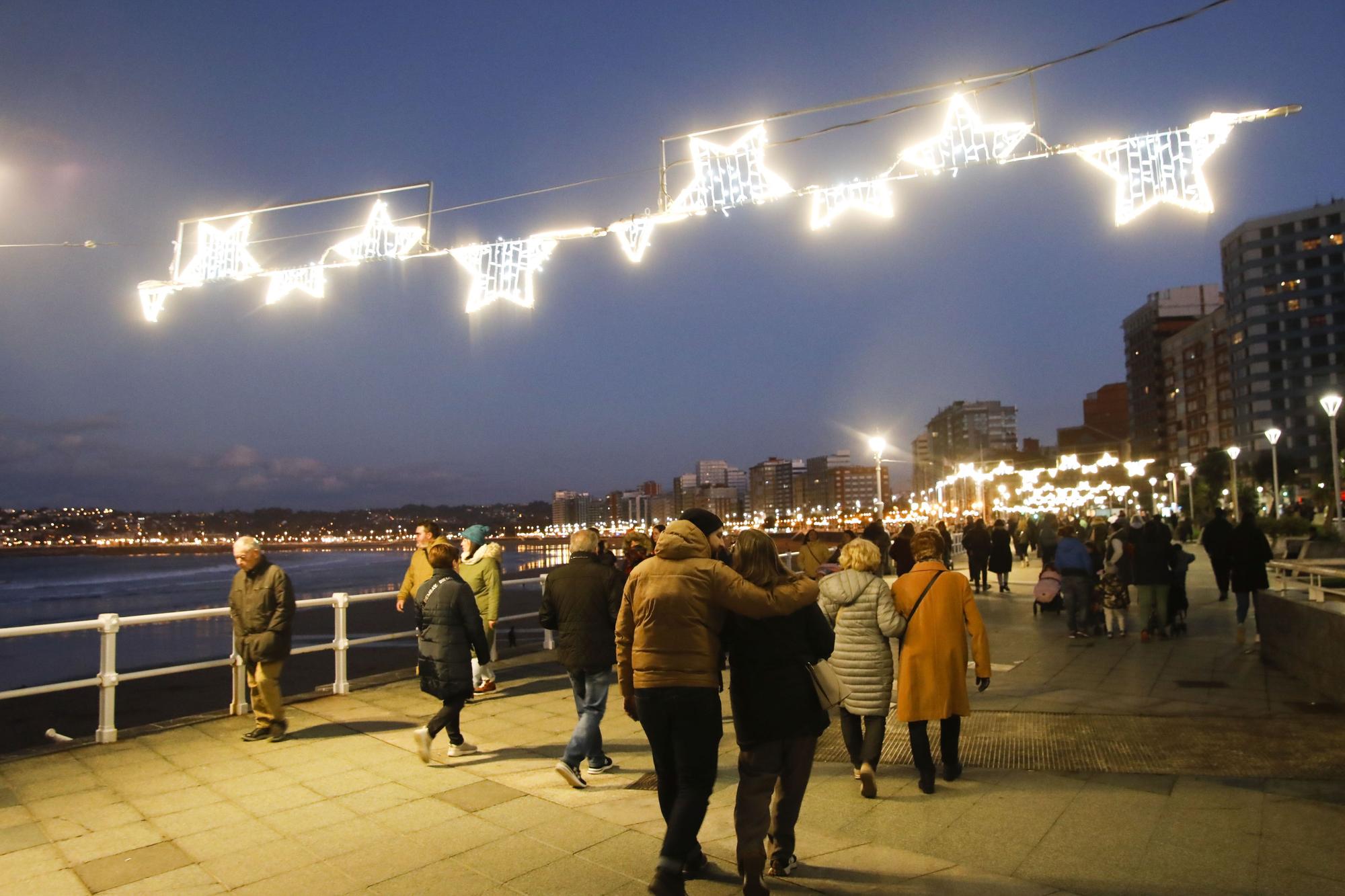 Luces de Navidad en Gijón