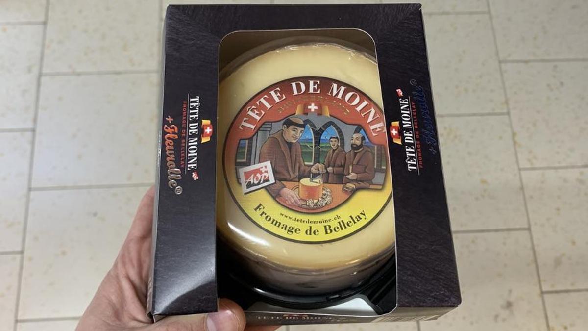 El queso Tête de Moine.