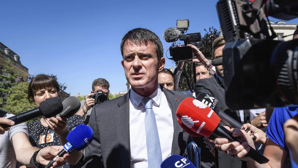 Manuel Valls llega a la Asamblea Nacional, el pasado 19 de junio.