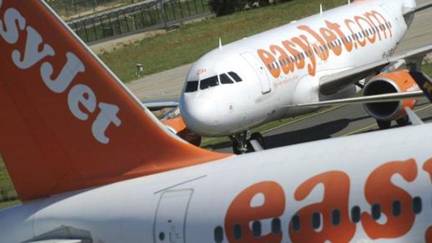 Aviones de la flota de Easyjet.