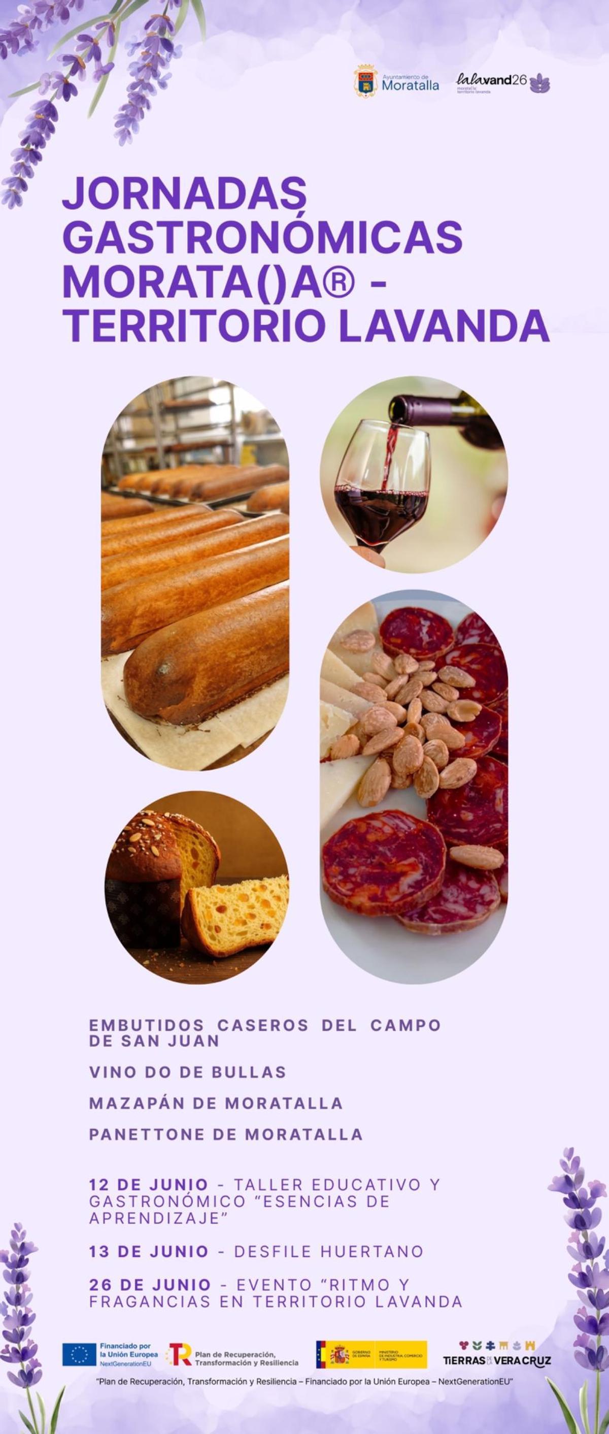 Cartel Jornadas Gastronómicas de Moratalla Territorio Lavanda