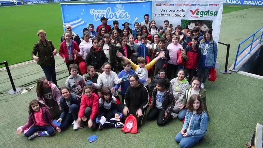 Los CEIP Rosalía de Castro y Sal Lence, en 'Os Nosos Valores-Escolas 110% Branquiazuis'