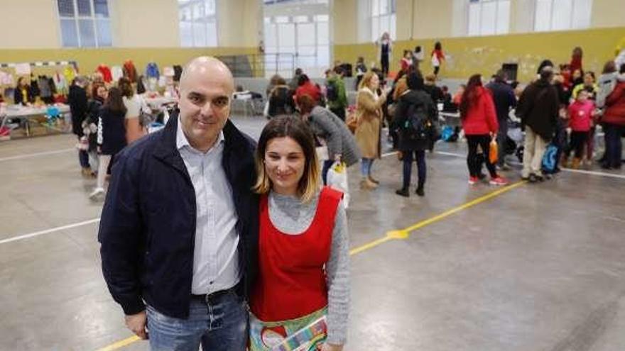 Los tíos de la pequeña, Jorge Timiraos y Sandra Fernández.