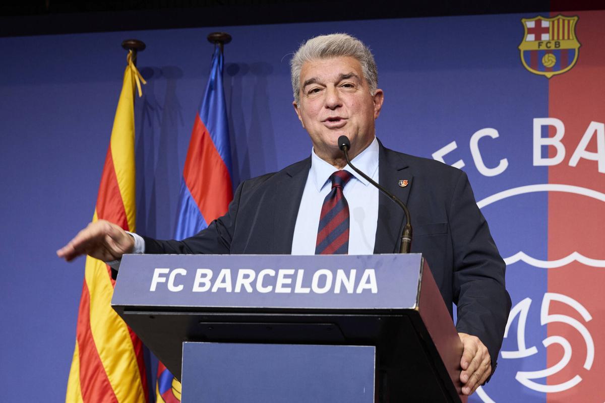 Joan Laporta, presidente del FC Barcelona