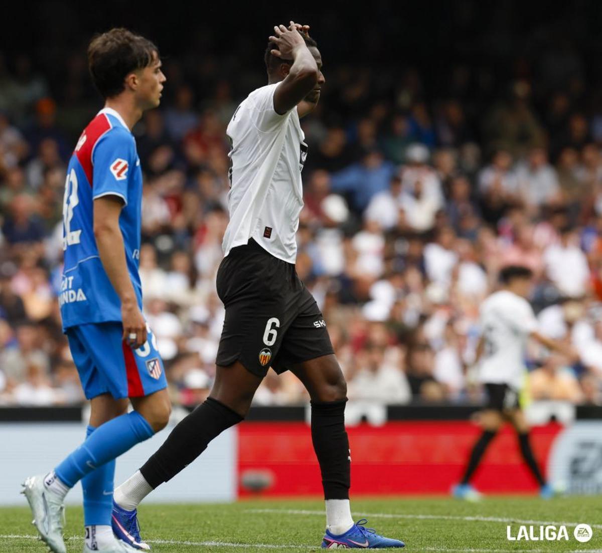 Sadiq, en el Valencia - Atlético