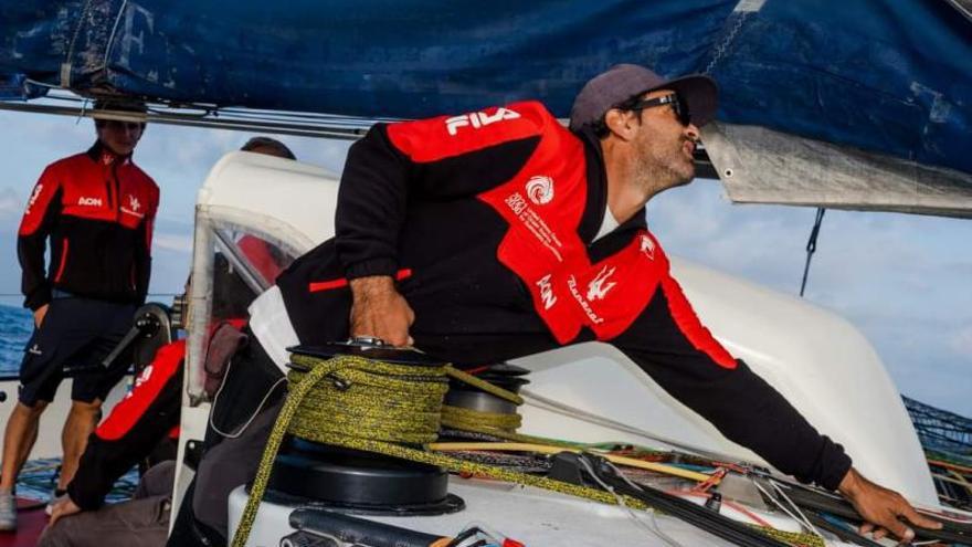 Simbad Quiroga, regatista majorero que navega en el ‘Team JaJo’ en la Ocean Race. | | LP/DLP