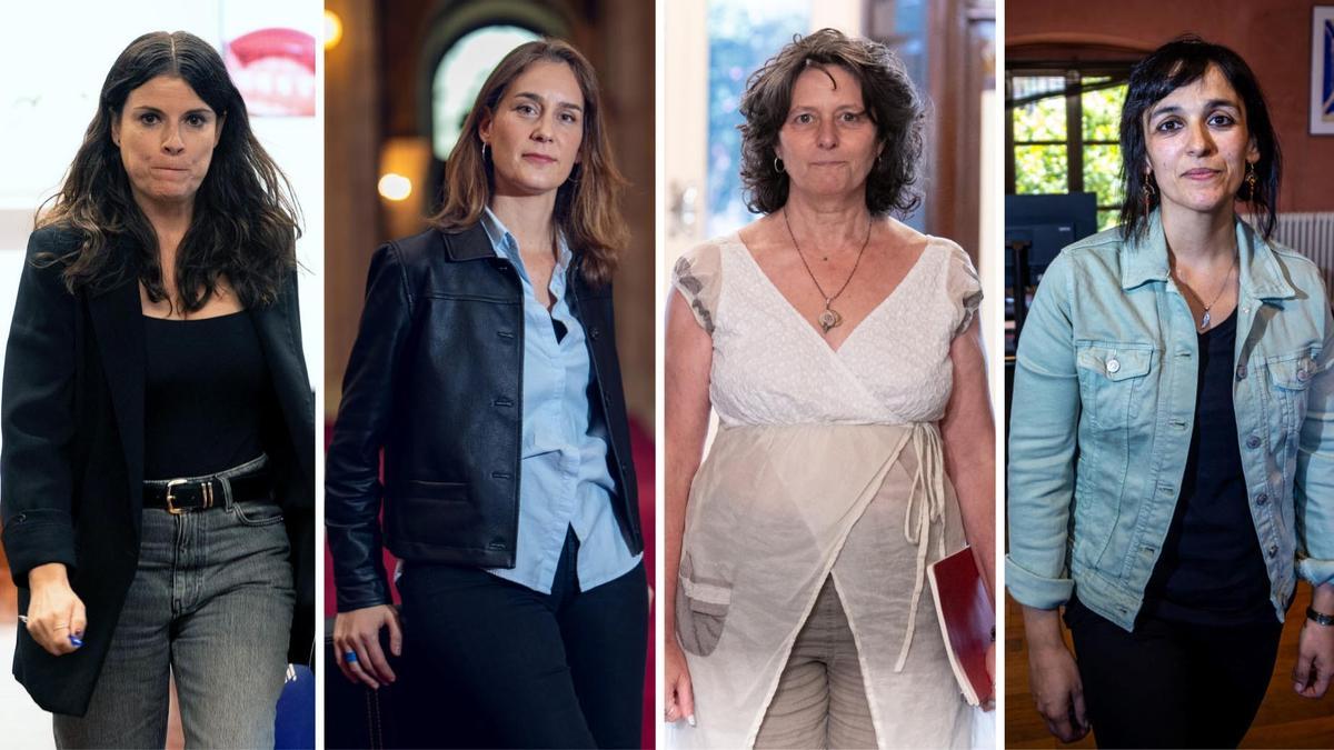 Mónica Sales, Jéssica Albiach, Pilar Castillejo y Sílvia Orriols