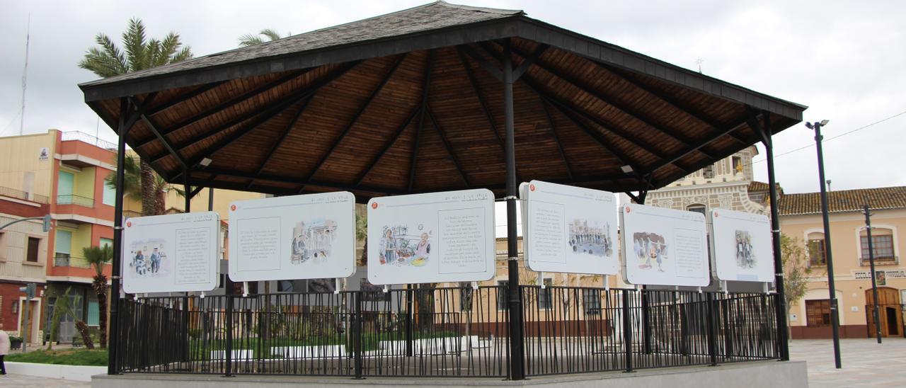 L&#039;exposició sobre la tradició del Vell i la Vella instal·lada al pavelló de l&#039;Ermita