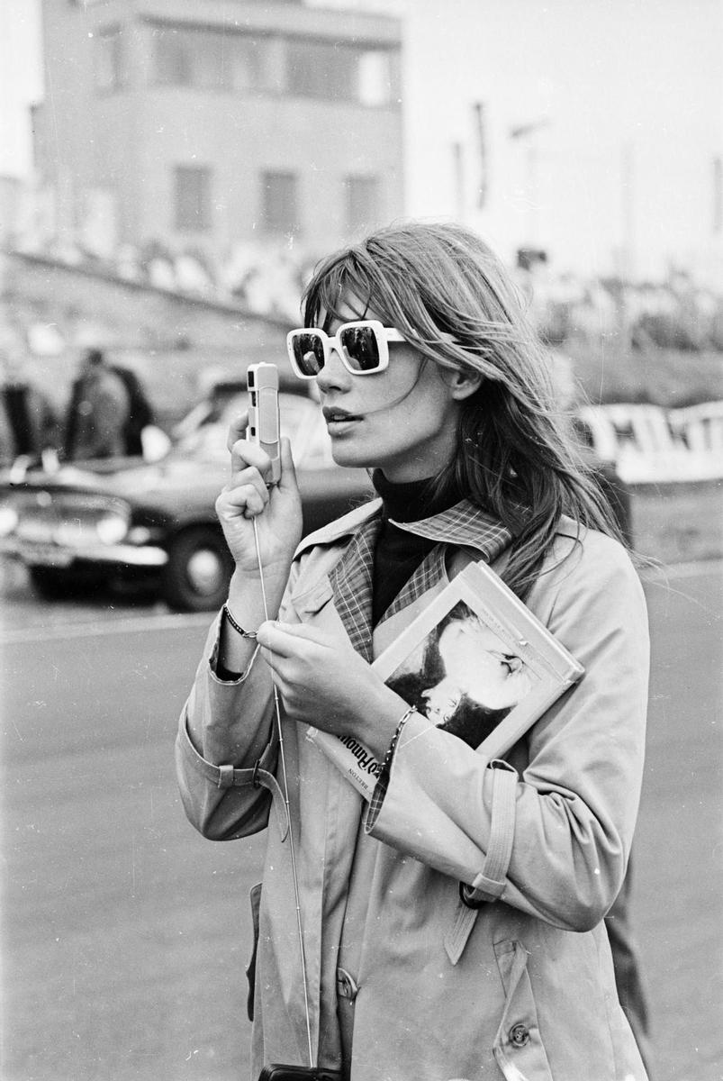 Françoise Hardy, durante el rodaje de la película 'Grand Prix' (1966)